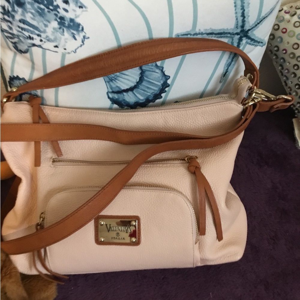 Valentina Pebbled Leather Shoulder Bag
